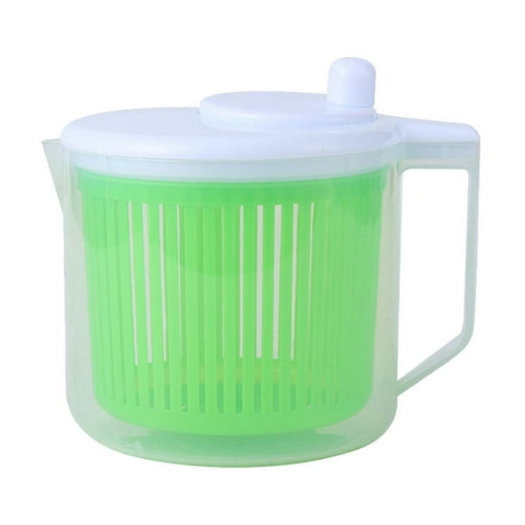 Serve Small Salad Spinner - Mini Prep Lettuce Spinner and Dryer with Drain- Collander with Fruit and Vegetable Washing Basket Bowl - Fruit and Vegetable Washer