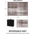 thumbnail image 2 of Outdoor Rug x ft Outdoor Carpet Fashion Camping RugsModern Reversible Mat for Camping Plastic Straw Rugs for Patio RV Camper Balcony Backyard Picnic Deck Rug, 2 of 7