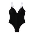 thumbnail image 4 of Naittoop Women One Piece Belly Control Swimsuits Sexy V Neck High Waisted Bathing Suit Full Coverage Slimming 1 Piece Swimsuit, 4 of 5