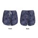 thumbnail image 3 of Balery Watercolor Indigo Pantalones cortos deportivos para mujer con forro y dos bolsillos, elásticos, para entrenamiento, gimnasio, yoga-Large, 3 of 7