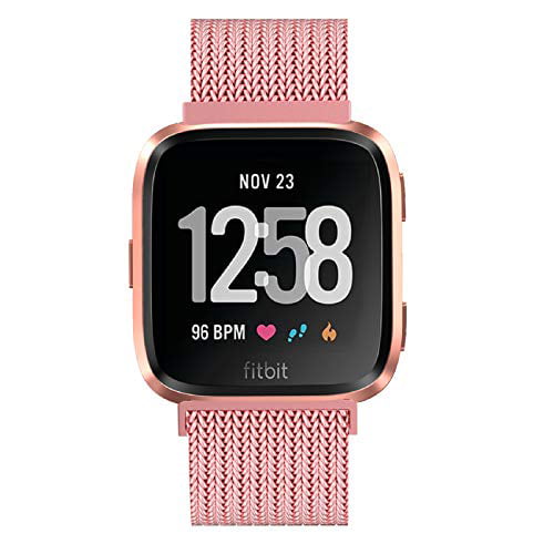 Fitbit Versa™ Family Classic Band Midnight Blue/Rose Gold Small 