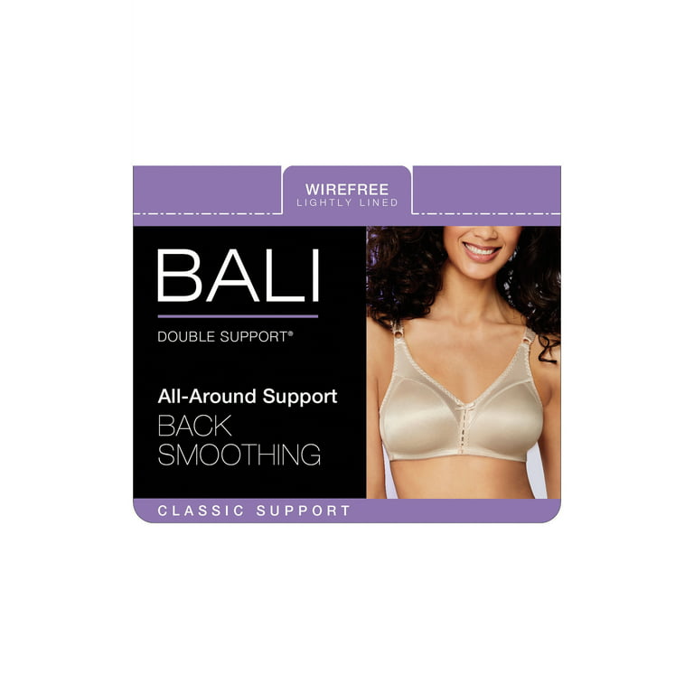Women's Bali Double Support Wireless Lace Up Front Bra DF3820 Size 36D  White – St. John's Institute (Hua Ming)