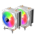 thumbnail image 3 of LED CPU FAN Desktop Computer 4 Heatpipes Colorful Temperature Control Quiet, 3 of 12