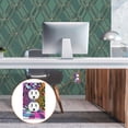 thumbnail image 6 of Yayeee Blank Wall Plate Cover 1-Gang 4.5"x2.7" Home Unused Decorative Outlet, Green Wavy Plaid, 6 of 7