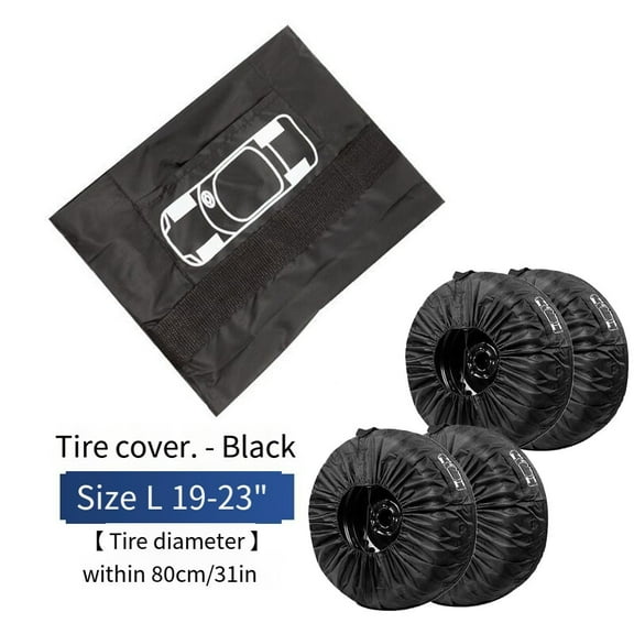 4 Pcs SUV Car Seasonal Protection Storage Tire Tote Carry Bags