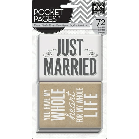 Me And My Big Ideas Pocket Pages Themed Cards 3 X 4 Inch Wedding
