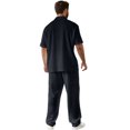 thumbnail image 4 of Comfortable Breathable Soft Shirt & Pants Men's Suit Beach Holiday Men's Outfit Shorts Sleeve Shirt Two-piece Sets Loose Trendy Long Pants Sets Button Down Mens Clothing, 4 of 5
