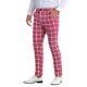 thumbnail image 4 of Pantalones de negocios de cuadros impresos para hombres INSPIRE CHIC 34 Rosa oscuro, 4 of 5