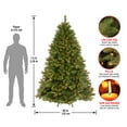 thumbnail image 4 of National Tree Company Pre-Lit Artificial Christmas Tree, Green, WInchester Pine, Clear Lights, Includes Stand, 7.5 Feet, 4 of 5
