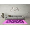 thumbnail image 3 of Ahgly Company Indoor Square Oriental Pink Industrial Area Rugs, 6' Square, 3 of 4