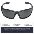 thumbnail image 5 of Polarized Wrap Around Sports Sunglasses for Men Women Driving Fishing Running Cycling Sun Glasses, 5 of 6