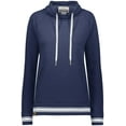 thumbnail image 3 of Holloway Sportswear M Womens All-American Funnel Neck Pullover Navy Heather/White 229763, 3 of 5
