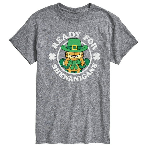 Garfield - Ready For Shenanigans Patrick's Day - Men's Short Sleeve Graphic T-Shirt