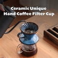 thumbnail image 4 of ABCISI Ceramic Pour Over Coffee Dripper, Kiln Retro Coffee Filter, Hand Brew Coffee Maker Set Reusable Porcelain Accessories for Home, Cafe, Restaurants, 4 of 9