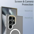thumbnail image 3 of JTCASES for Samsung Galaxy S23 Ultra Magnetic Case Support Wireless Charging, Car Mount, Thin Lightweight Rugged Shockproof Shell Anti-yellow Clear Silicone Frame, Grey, 3 of 9