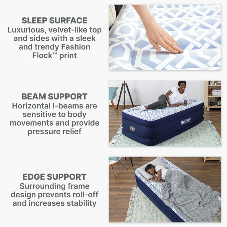 Bestway® Tritech Air Mattress Fashion Flock Twin 20