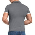thumbnail image 3 of HAOMEILI Men's Short Long Sleeve Polo Shirts Casual Slim Fit Basic Designed Cotton Shirt Tops, 3 of 6