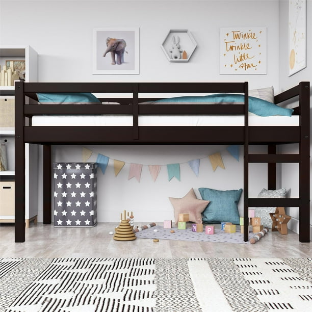 DHP Benson Junior Twin Loft Bed, Espresso