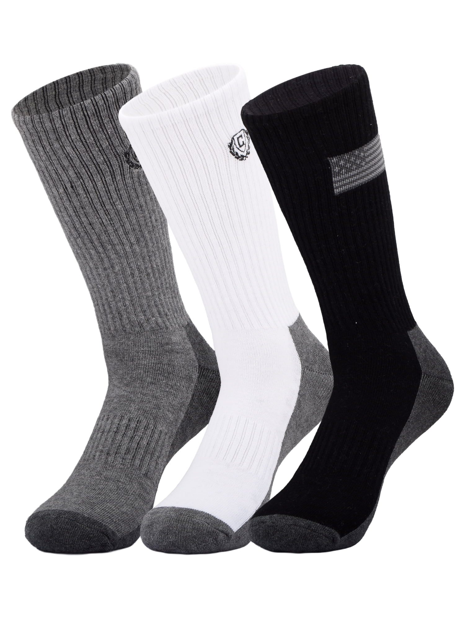 Chaps Embroidery Athletic Crews 3-Pack Men's Sock Size 10-13