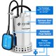 thumbnail image 5 of Bomba de agua sumergible FOTING Full 304 de acero inoxidable 1HP, 5 of 8