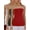 Red | Grey | White, variant on AllyCat 3 Pack Women's Seamless Stretch Long Bandeau Tube Top Ribbing Bottom Slimming Shirt