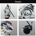thumbnail image 6 of Carburetor Carb Kit for ATV Yamaha 2000-06 Kodiak 400 YFM400 & Big Bear 400, 2004-06 Bruin 350, 2007-11 Grizzly 350 450, 2006-09 Wolverine 350, 2007-10 Wolverine 450 w/Air Fiter Fuel Filter, 6 of 6