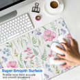 thumbnail image 4 of Long Mouse Pads for Desk,Pioneer Flower Floral Print Pattern Desk Mats on Top Of Desks, Desk Mouse Pad Extra Large with 3mm Non-Slip Base and Stitched Edge for Gaming,Office,Work,Home 35.4"x15.7", 4 of 6