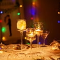 thumbnail image 3 of Sziqiqi Tall Glass Hurricane Candle Holders 3-Pc for Float Candles for Wedding Table Centerpiece, 3 of 8