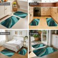 thumbnail image 4 of Blue and Gold Marble Pattern Bath Mat Set Of 2,Non-Slip Rug for Bathroom,Kitchen,Bedroom,Entrance, 30x17 and 23.5x15.7 Inches, 4 of 4