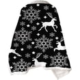 thumbnail image 2 of CoCopeaunt Wearable Blanket Flannel Shawl Blanket, Oversized Fleece Throw Blankets Snowflake Poncho, Cozy Gifts For Women, 47 X 59\\, 2 of 5