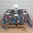 thumbnail image 3 of Bernese Mountain and Flower Square Tablecloth,Waterproof Square Table Cover,Wipeable Spillproof Washable Table Cover for Home Kitchen Party Decor 42"X42"(107x107cm), 3 of 6