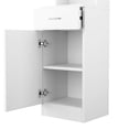 thumbnail image 5 of OmySalon Salon Hair Styling Station, Barber Storage Cabinet, Salon Equipement with 5 Compartments, 1 Drawer, 1 Door (White), 5 of 17
