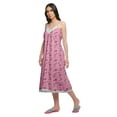 thumbnail image 5 of Moomaya WoMen's Printed Spaghetti Strap Nightdress Knee Length Sleepwear Gown, 5 of 6
