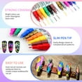 thumbnail image 3 of 12 Colors Nail Art Pens Set, Waterproof DIY Nail Art Pens Set, 0.5MM Fine Tips Quick-Drying Nails Art Drawing Pens, Nail Painting Artistic Decorations, 3 of 6