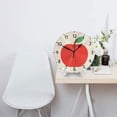 thumbnail image 4 of Zhmjortal Fruit Wall Clock Silent Non-Ticking Kitchen Desk Decor Clock Battery Operated Quartz Analog Round Clocks 10 in for Bedroom Bathroom Living Room, 4 of 7