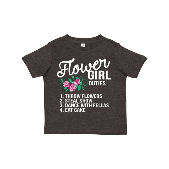 Inktastic Flower Girl Wedding Duties Girls Toddler T-Shirt