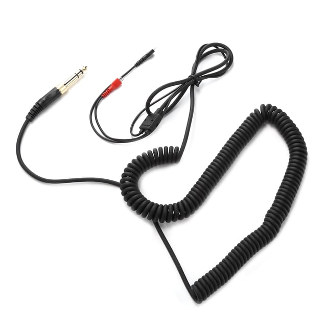 Cable en espiral para auriculares reemplazo de cable de auriculares portátil Plug and Play duradero para HD25 para auriculares