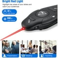 thumbnail image 6 of Wireless Presenter Presentation Clicker with Red Laser Pointer, 2.4GHz RF Wireless Presentation Remote PPT Clicker for Powerpointer Works for Windows/MAC/Linux, 6 of 7