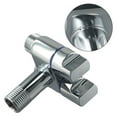 thumbnail image 4 of 1 In 2 Out Double Control Washing Machine Faucet G1/2 Toilet Triangle Valve Point Interface Washing Machine Faucet Silver, 4 of 9