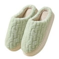 thumbnail image 1 of Pisexur House Slippers for Woman Keep Warm and Non-Slip Slippers Contrast Color Plush Warm Home Indoor Slippers & Comfortable and Durable House Slippers for Woman, 1 of 2