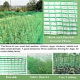 thumbnail image 4 of Garden Fence Temporary Fence, 5'x65' with 50 Zip Ties, Plastic Fencing Safety Fence Snow Fence, Construction Fencing for Garden Fencing, Animal Barrier, Poultry, Deer, Patio, Green, 4 of 6