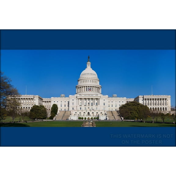 24"x36" Gallery Poster, United States Capitol building washington d.c