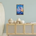 thumbnail image 2 of Stupell Industries Abstract Boat at Sunset Transportation Painting Gold Floater Framed Canvas Art Print Wall Art, 17 x 25, 2 of 9