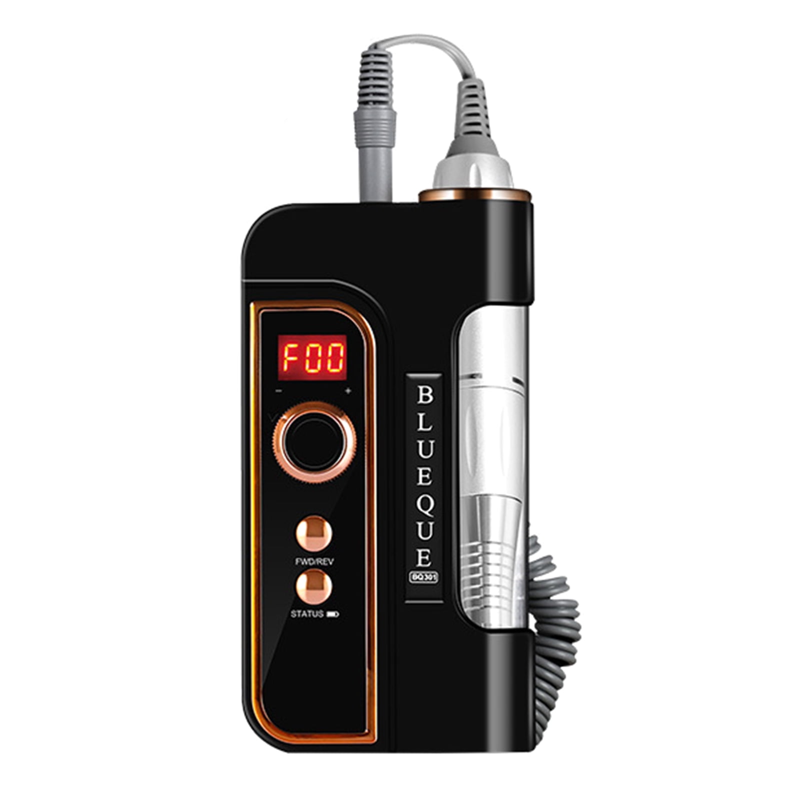 BLUEQUE Portable Nail Drill Machine 35000 RPM Adjustable Rotate Speed