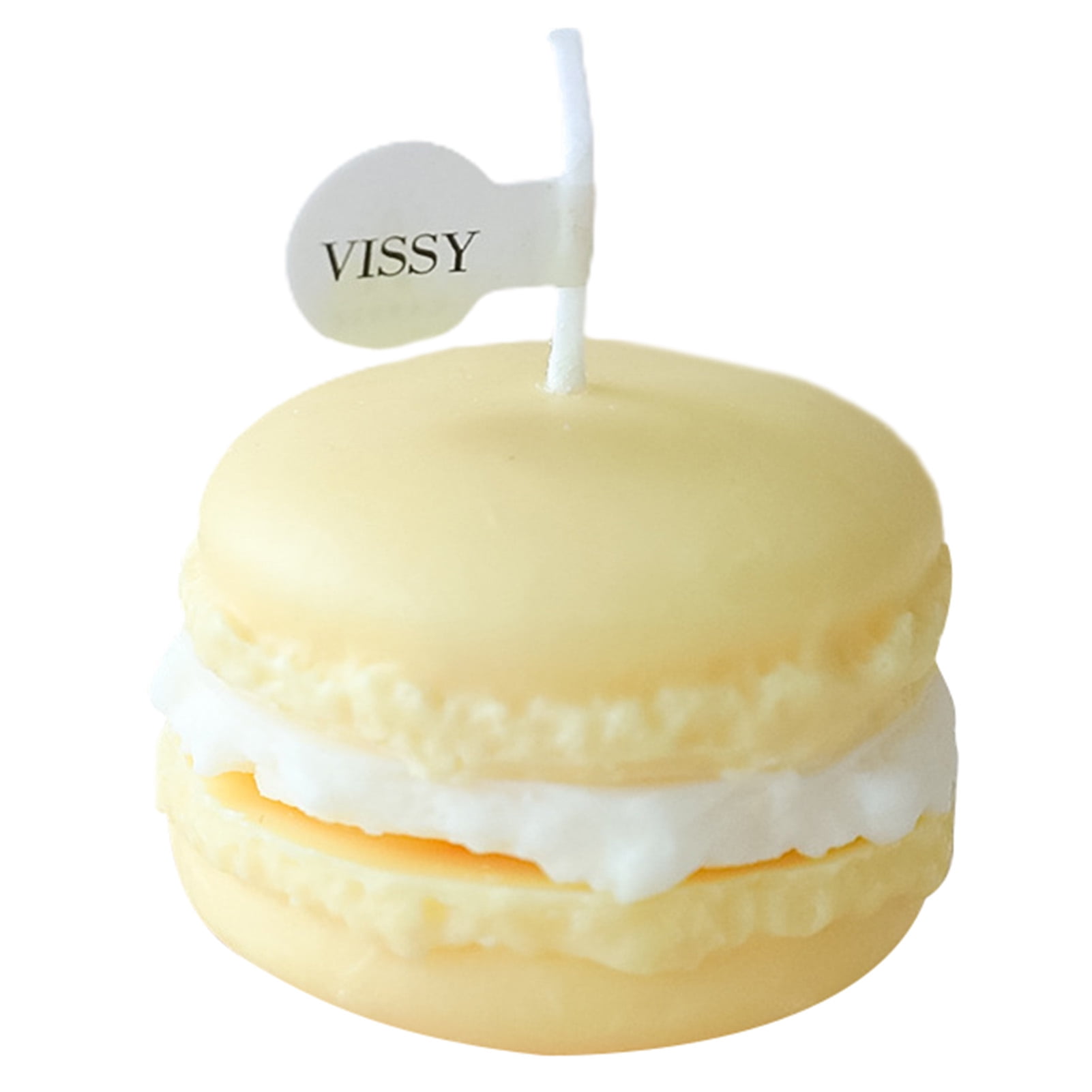 Kinzd Decorative Scented Candle Nicelooking Bright Color Macaron Shape