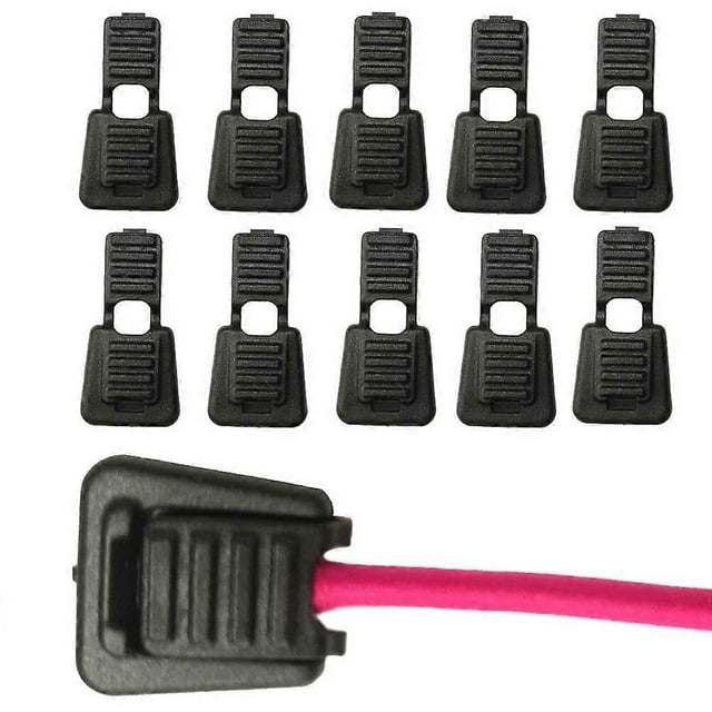 Zip Zipper Loop Cord ends Lock Zip Clips Rope Buckle For Two Ends Fits 3-4mm diameter Elastic Shock Bungee Rope