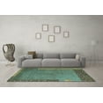thumbnail image 3 of Ahgly Company Indoor Rectangle Abstract Light Blue Modern Area Rugs, 3' x 5', 3 of 4