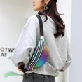 thumbnail image 5 of Women Bum Bag Belt Bags Holographic Fanny Pack Cute Waist Packs Fash Shoulder Ph Pouch For Travel, 5 of 5