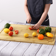 thumbnail image 2 of 30" x 20" Extra Large Bamboo Cutting Board – Reversible Butcher Block with Deep Juice Groove, 2 of 8