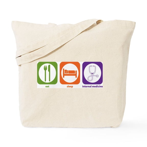 CafePress - Eat Sleep Internal Medicine Tote Bag - Unisex Canvas Tote Bag, Beige, 1-Piece